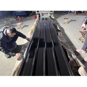 Quality RAL9005 PVDF 40-years Textured Steel IBR Z275 PPGI PPGL AZ150 0.60 HDP Metal Roof Sheet Corrugated Roof Matt Chromadek for sale