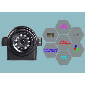 3 Lamp Array Rear View Mirror Backup Camera 1080P 2.8 / 3.6mm Lens Metal Housing