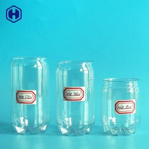Durable PET Plastic Soda Cans Food Safe Plastic Cylinder Container