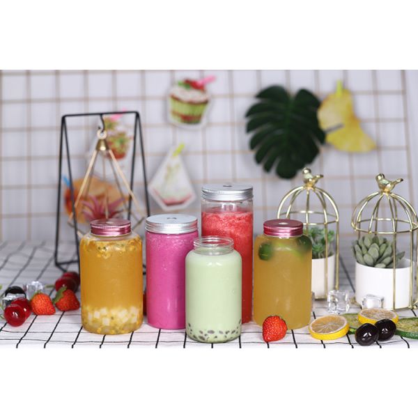 Buy Customizable Handle Square Round Bubble Tea Jugs Ideal Solution For Beverage Storage at wholesale prices