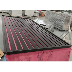 6060 Black Aluminum Fence Industrial Profile Powder Coating