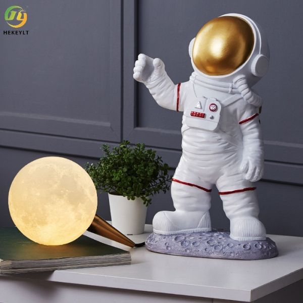 Resin + hardware H370 Children'S Room Moon Astronaut Rechargeable Sunset Bedside Lamp