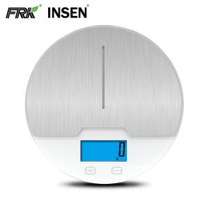 Round Steel Platform Steel Digital Kitchen Food Weighing Scale