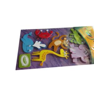 3D Embellishments Die Cut Paper Stickers 12*7cm Eco Friendly