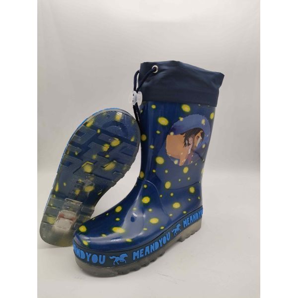 Matt Or Shiny Finish Kids Rain Boots Childrens Wellies For Spring Summer Water Play