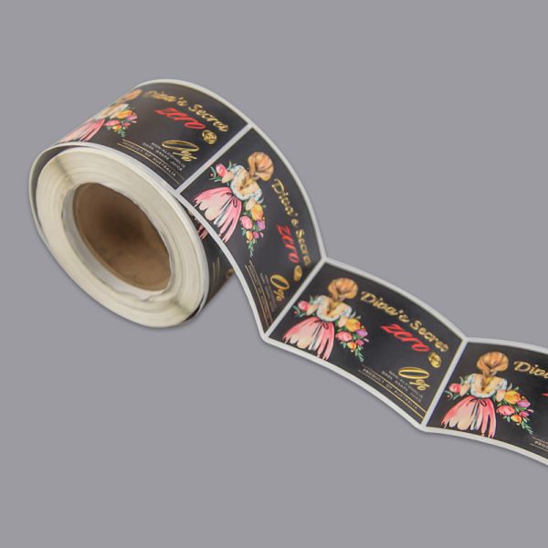 Adhesive PET PVC Packaging Sticker Labels Custom Logo Printed