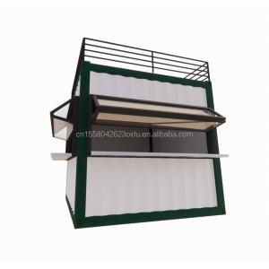 Wall 50/75/100mm Wave Sandwich Panel 20ft/40ft Prefabricated Mobile Bar