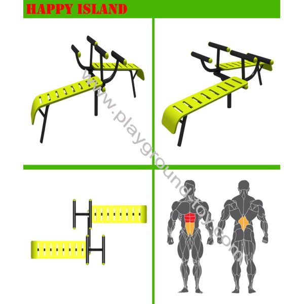 5.0mm Thickness Fiberglass Parts Exercise Gym Equipment For Park