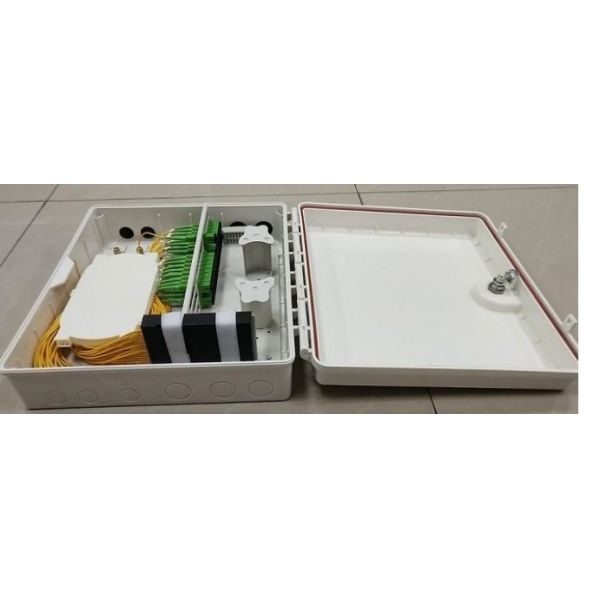 Indoor / Outdoor Fiber Optic Termination Box Multi Dwelling Unit 48 Fibers