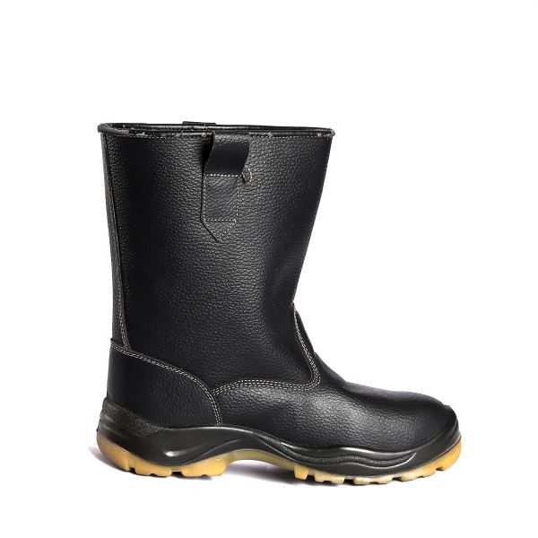 Shengjie Black Footwear Customizable Work Shoes for Men Steel Toe Waterproof Anti-slip Work boots high cut shoes