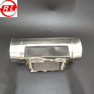 Black Powder Coating 0.016" 22G Spigot Stove Pipe Cleanout Tee