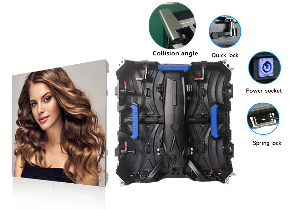 Full Color P4 Outdoor Rental LED Display IP65 Waterproof 1200cd/sqm