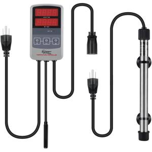 Quality Submersible Pinpoint Hygger Aquarium Heater Saltwater Tank Titanium Tube for sale