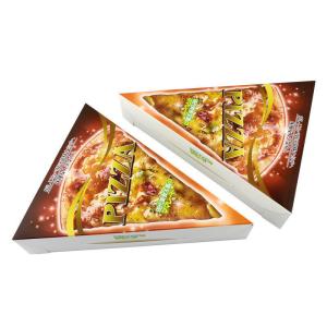 Paper Food Packaging Box PE Lamination Inside For Pizza Slice