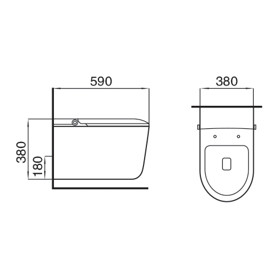 Bathroom Modern Smart Toilet With Temperature Control And UV Sterilization