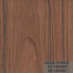 Engineered Veneer Santos Rose Wood Crown Cut Customized Service