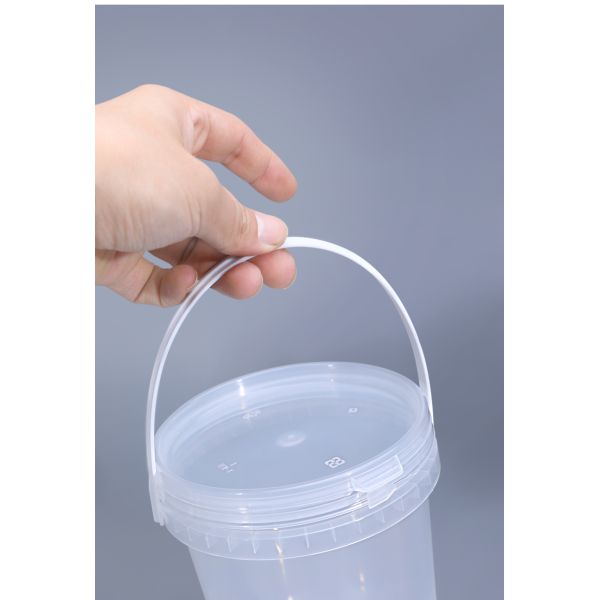 Customizable 1L-20L Clear Food Grade Snacks Milk Tea Packing Bucket With Lid for B2B