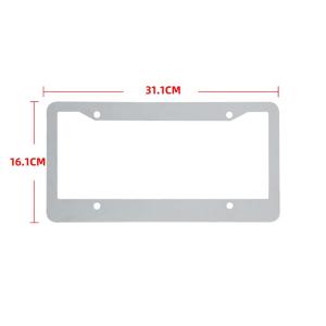 Customized Aluminum Car Plate Sublimation Blank License Plate Frame Sublimation