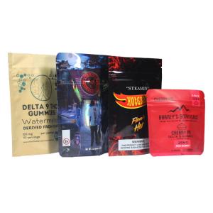 Free Sample Premium Food Stand Up Pouch With Window , Zipper Resealable Bag