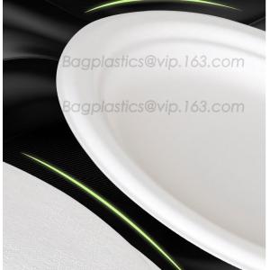 China white circular paper dinner plates with PLA coating film, tableware, Light Industry & Daily Use, Tableware, Plates on sale