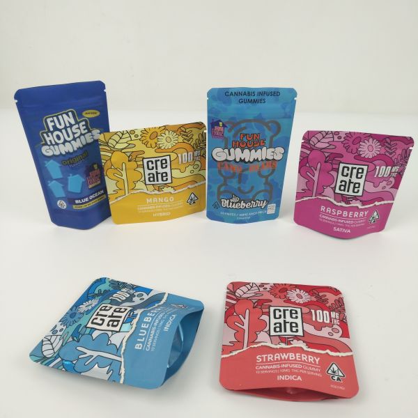 Matte Doypack 0.7c Al Stand Up Zipper Pouch Compostable For Bolsa Snack