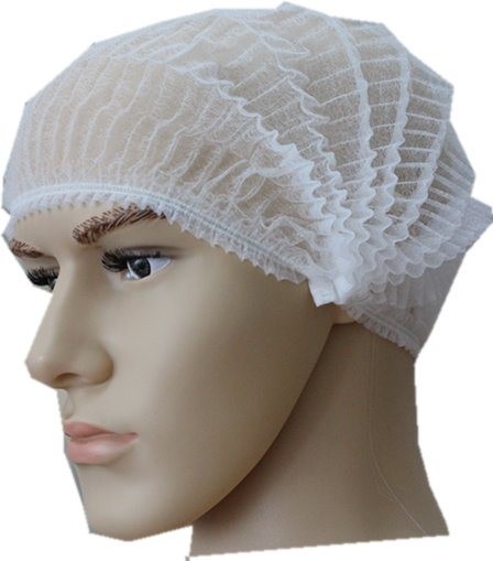 Buy Customized Request Offered Non Woven PP Single Elastic Disposable Strip Clip Mob Cap at wholesale prices