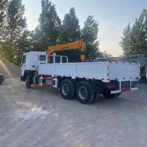 Used Crane Truck Howo 371 375 6x4 Secondhand Sinotruk 12T
