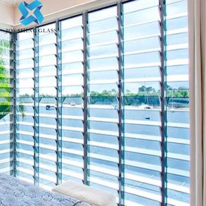 Customized Electric Aluminum Frame Louvered Glass Window 5mm 6mm