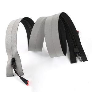 120cm Long Chain Zipper Open End Atuo Lock Customized with Logo Zip Binder for