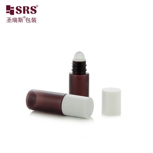 Pocket Size Nude Color Plastic Injection Blowing Custom Solid Color Anti-itch Liquid 15ml Roll Bottle