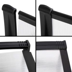 CE 3.43kg 90x100cm Door Window Awning Canopy