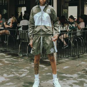 Custom Logo High Quality Streetwear Windbreaker Jacket Jogging Nylon Tracksuit