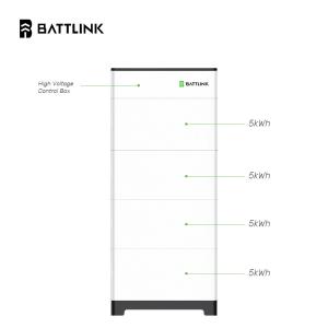 Stackable Residential High Voltage Battery 409.6V 10kW 20.48kWh LFP Energy