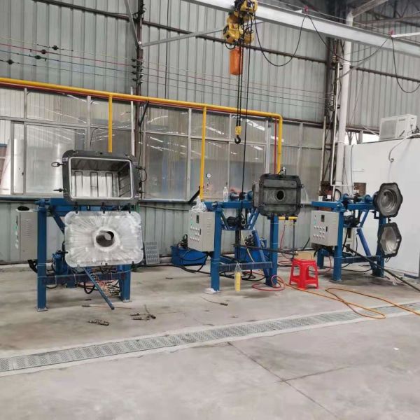 Buy 11KW 380V Rotational Molding Machine Rotary Open Fire PLC Control at wholesale prices