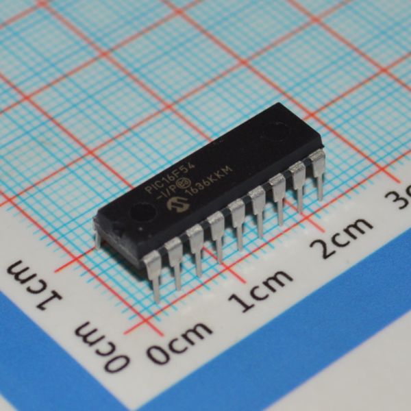 Buy PIC16F54-I/P 8-bit RISC MCU 20MHz 512x12 Flash 25B RAM 12 I/O DIP-18 2-5.5V -40°C~125°C Low Power <2mA at wholesale prices