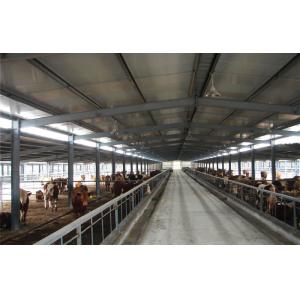 Light Prefab Steel Livestock Barns , Custom Steel Shed Construction