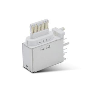 16 Pin Side Plug USB C Female Connector Long Body Type C Jacket Socket