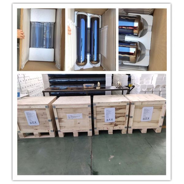 125mm Outer Diamter Three-Target High Temperatures Solar Heating Vacuum Tubes all glass evacuated solar tubes