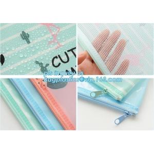 A3/A4/A5/A6/B4/B5/B6/B8 Zipper gridding Mesh Bag File Document Bag School Office
