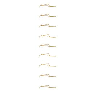 BeCu C17200 Bend PIN 0.25mm Thickness Au Plating Lightweight