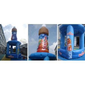 Advertising Bottles Inflatables With Booth , Inflatable Display Booth