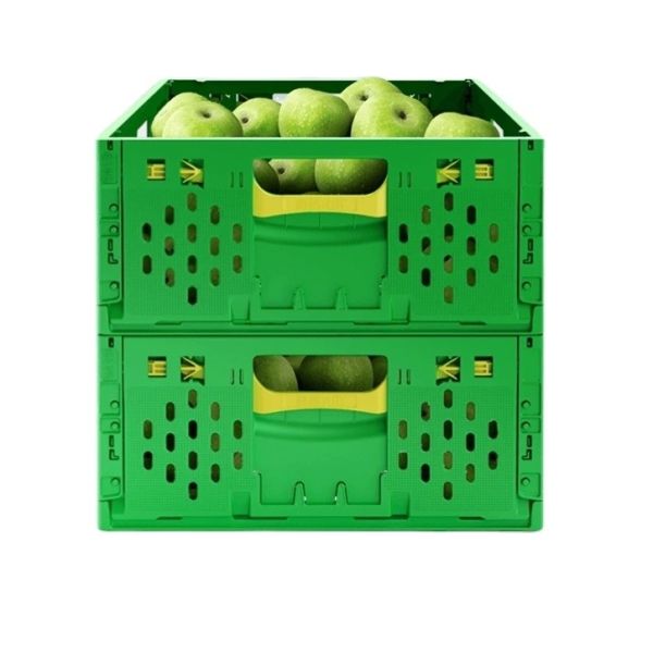 Virgin Plastic Collapsible Folding Vegetable Crate for Agriculture Fruits