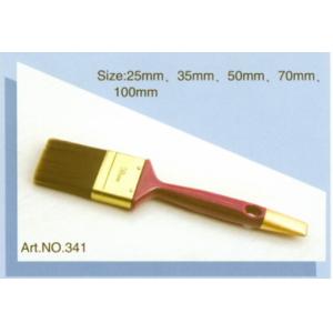 Quality Plastic handle pure natural bristle Chinese bristle synthetic mix paint brush No.341 for sale