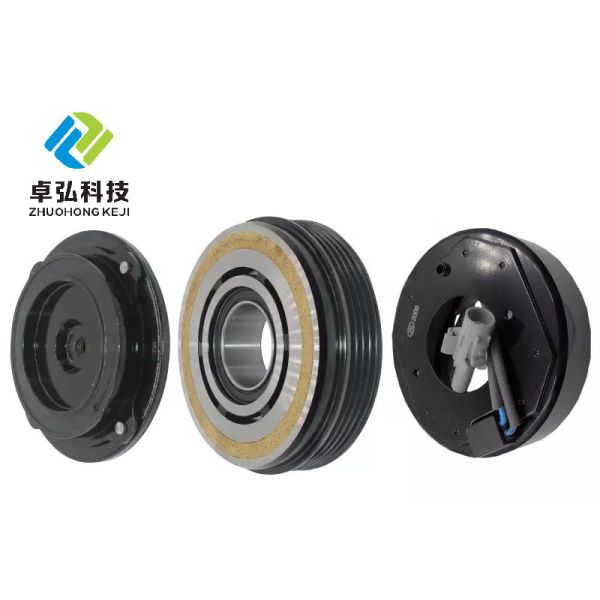 Auto AC Compressor Pulley Clutch Kit 4PK 110MM 12V For BMW Europe 740 2005-2008 4000