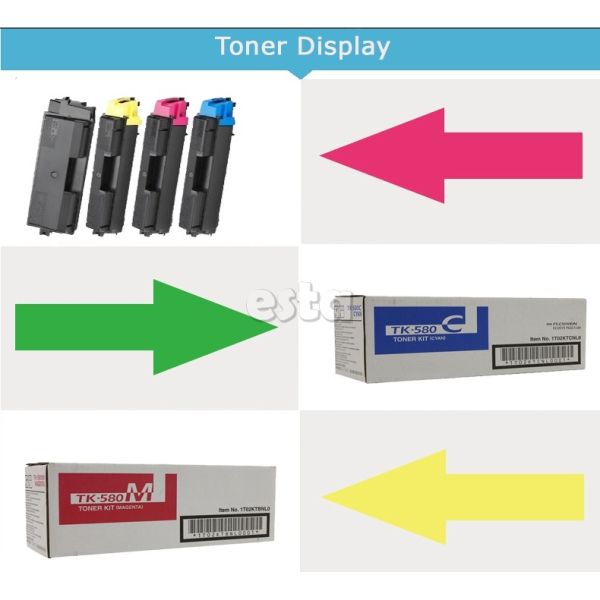 Kyocera TK580 BK Ecosys Toner Pack 4 Compatible Ecosys P6021 / P6021CDN Printer