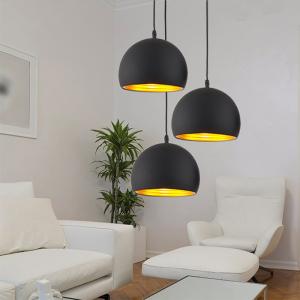 China Simple ball Pendant lights 20cm 25cm decorative E27 lamps Restaurant White black pendant lamp(WH-VP-96) on sale