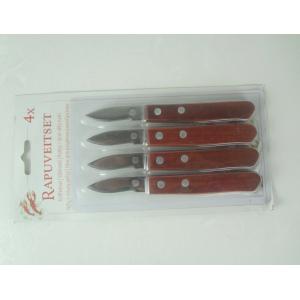 Rapuveits Set 4x And Lobster Knife With Wooden Handle For Seafood Knife From