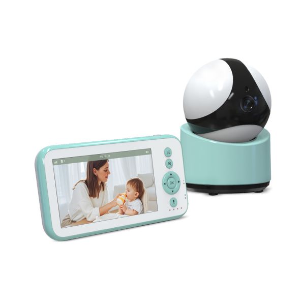 Buy 5 Inch Wireless Baby Monitor with 360 PTZ Night Vision and Two-Way Audio at wholesale prices