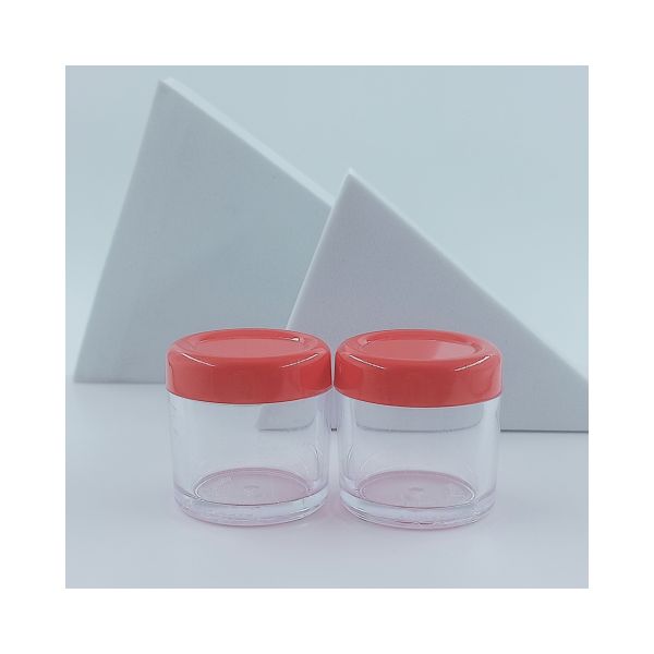 Base Material Plastic Cream Jar for Cosmetic Customized Colors 5ml 10ml 15ml 20ml