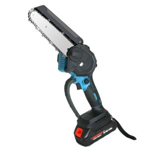 Portable 6 Inch Lithium Cordless Chainsaw With Oil Pump Battery Electric Mini